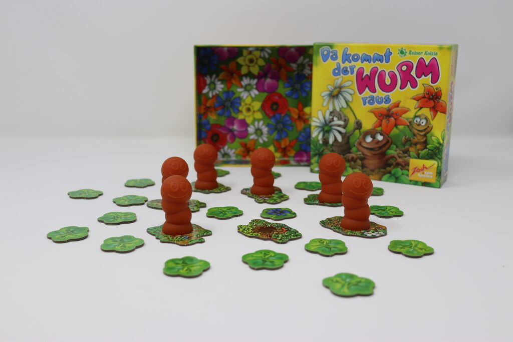 Spielaufbau von "Da kommt der Wurm raus".